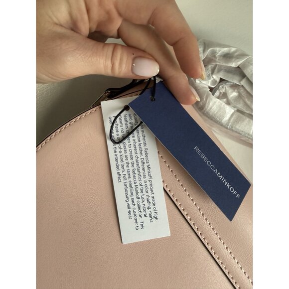 NWT Rebecca Minkoff Astor Leather Saddle Bag, Ballet Slipper Pink, $295 [jb] - Picture 10 of 14